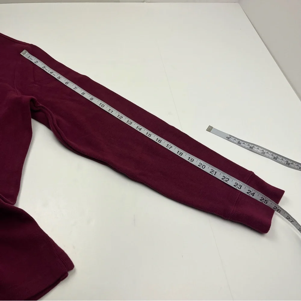 Polo Ralph Lauren Burgundy Maroon Quarter Zip‎ Pullover Mens Size Large Cotton